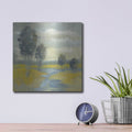 'Mustard Yellow Fields' by Silvia Vassileva – Metal Wall Art, 12x12 room view