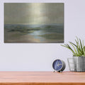 'Muted Green Landscape' by Silvia Vassileva – Metal Wall Art, 16x12 room view