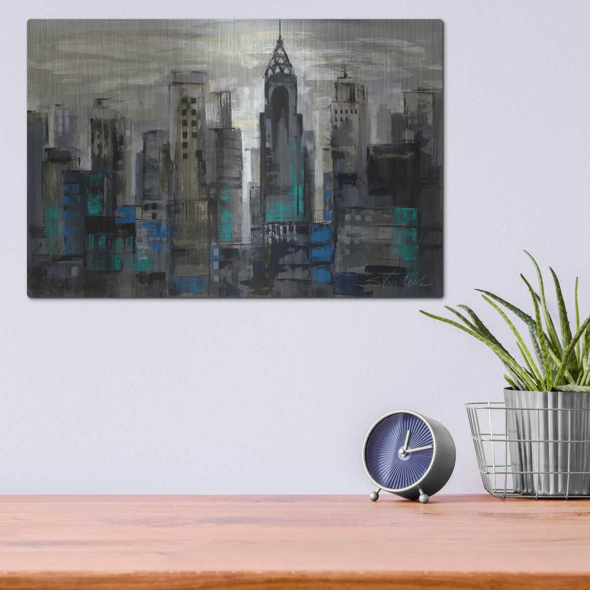 'New York Moment' by Silvia Vassileva – Metal Wall Art, 16x12 room view