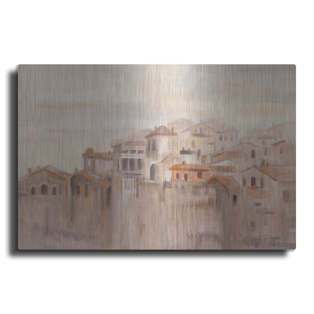 'Old Town Italy' by Silvia Vassileva – Metal Wall Art