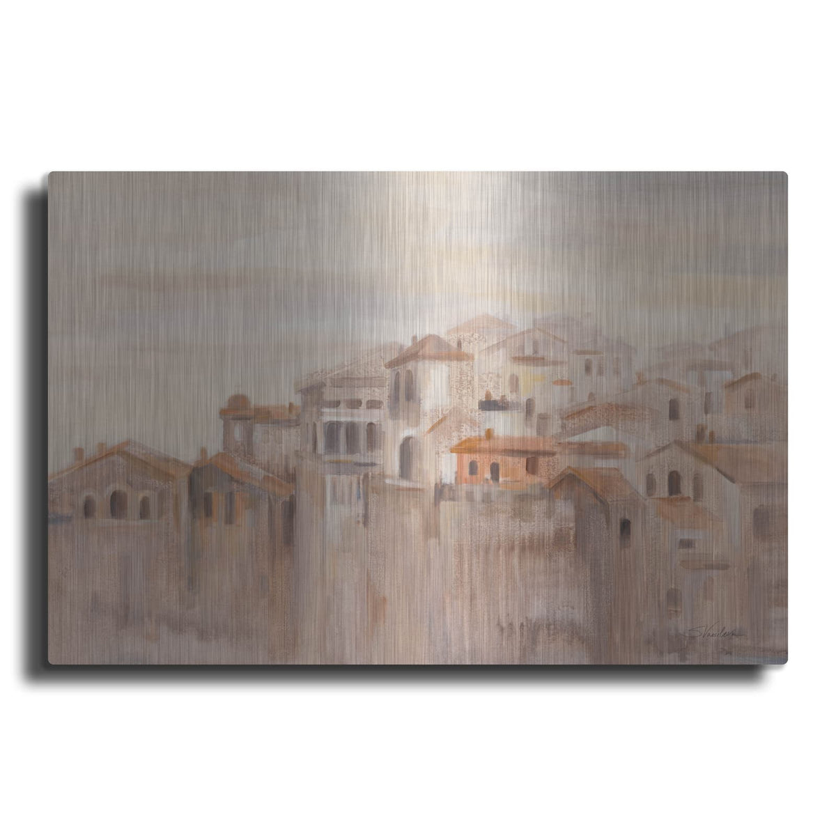 'Old Town Italy' by Silvia Vassileva – Metal Wall Art