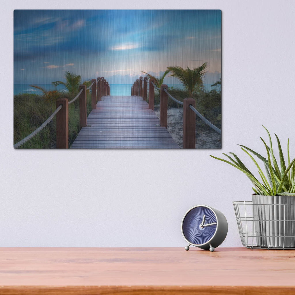 'Paradise Path' by Dennis Frates – Metal Wall Art, 16x12 room view