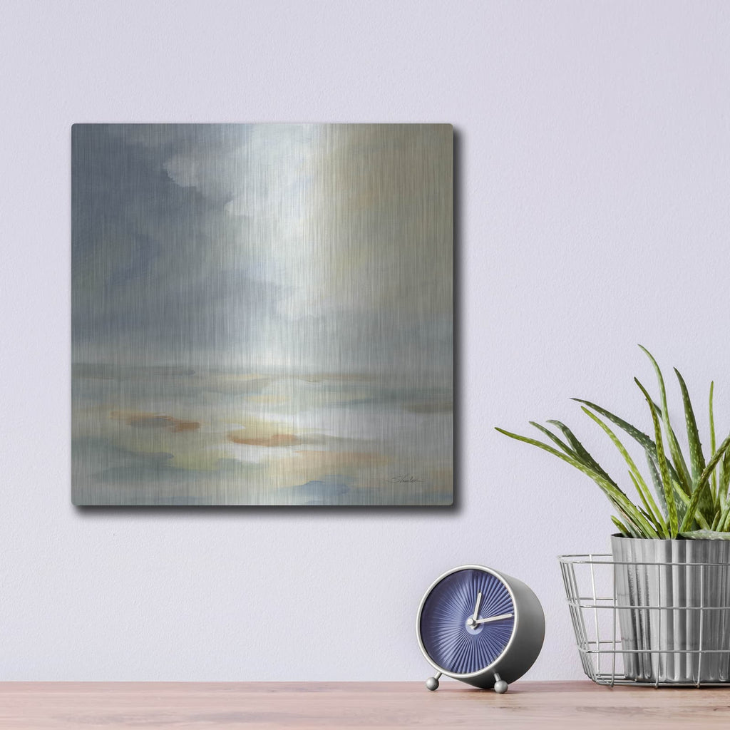 'Pastel Clouds' by Silvia Vassileva – Metal Wall Art, 12x12 room view