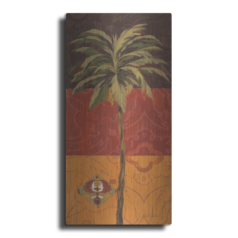 'Patterned Moroccan Palm 1' by Silvia Vassileva – Metal Wall Art