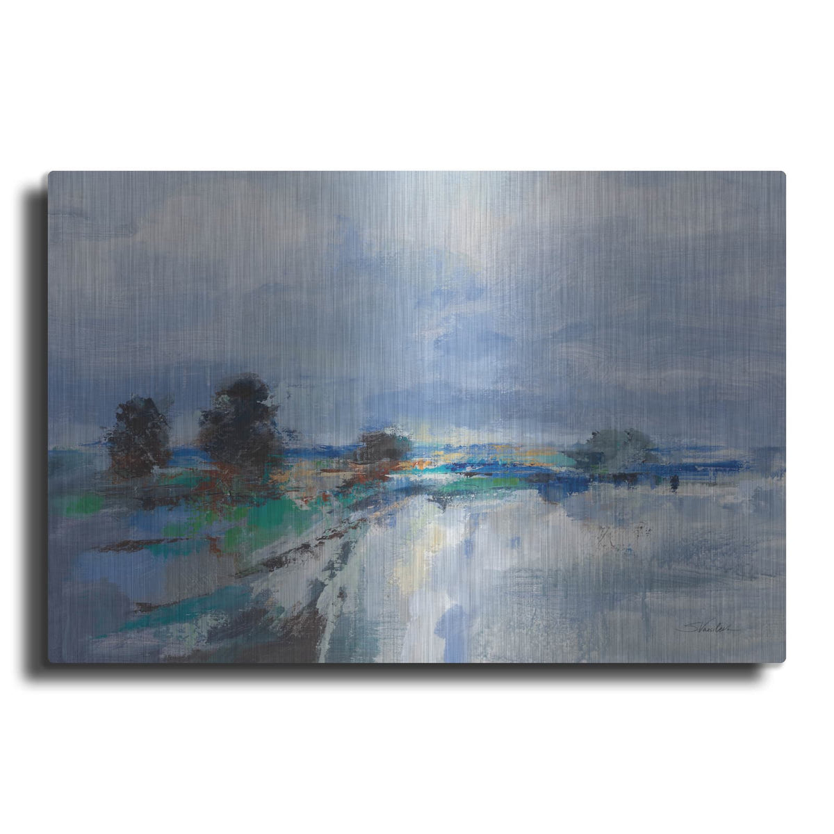 'Periwinkle Sky' by Silvia Vassileva – Metal Wall Art