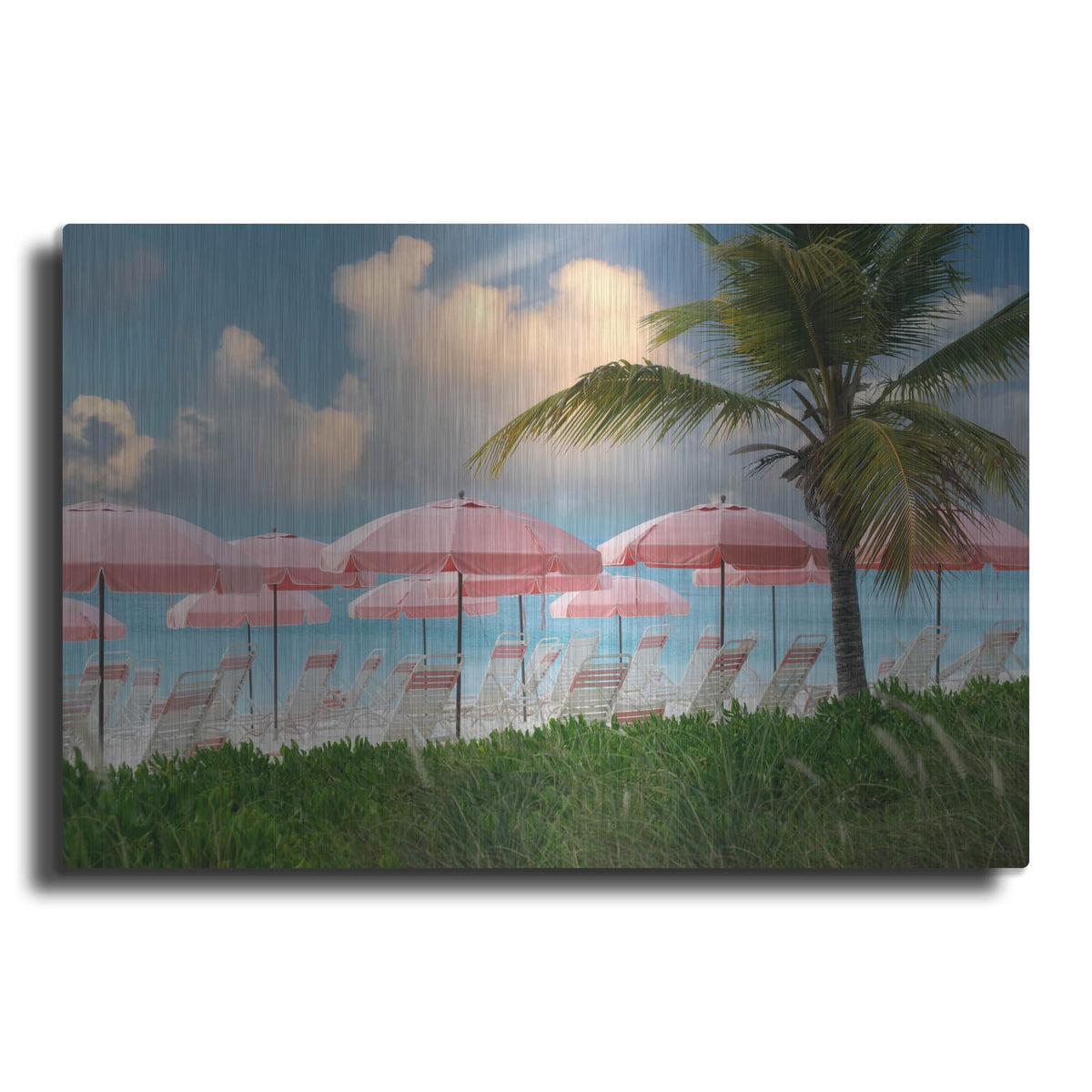 'Pink Umbrella' by Dennis Frates – Metal Wall Art