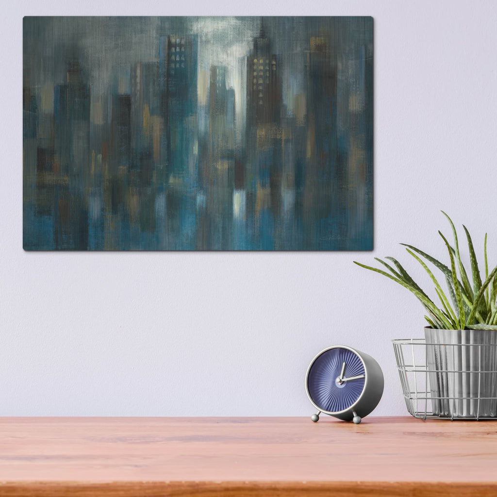 'Rhythmic Reflection C' by Silvia Vassileva – Metal Wall Art, 16x12 room view