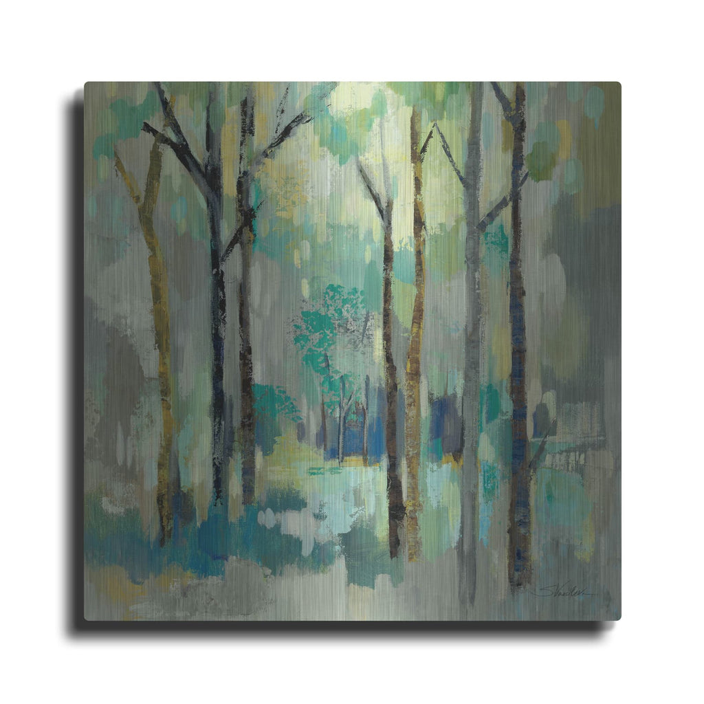 'Romantic Forest Neutral' by Silvia Vassileva – Metal Wall Art
