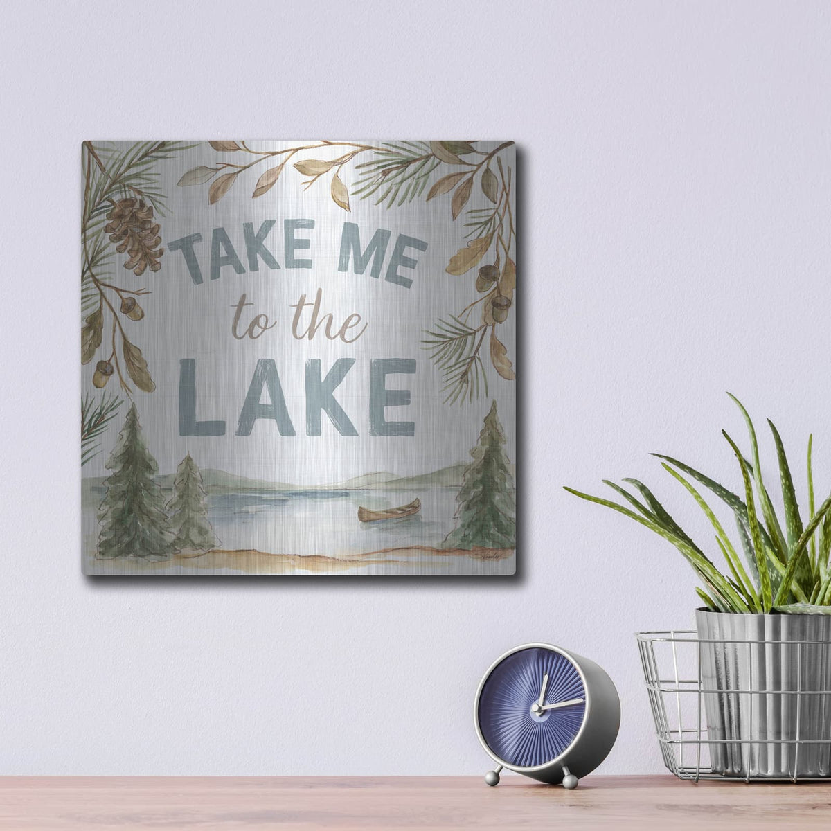 'Rustic Retreat 2' by Silvia Vassileva – Metal Wall Art, 12x12 room view