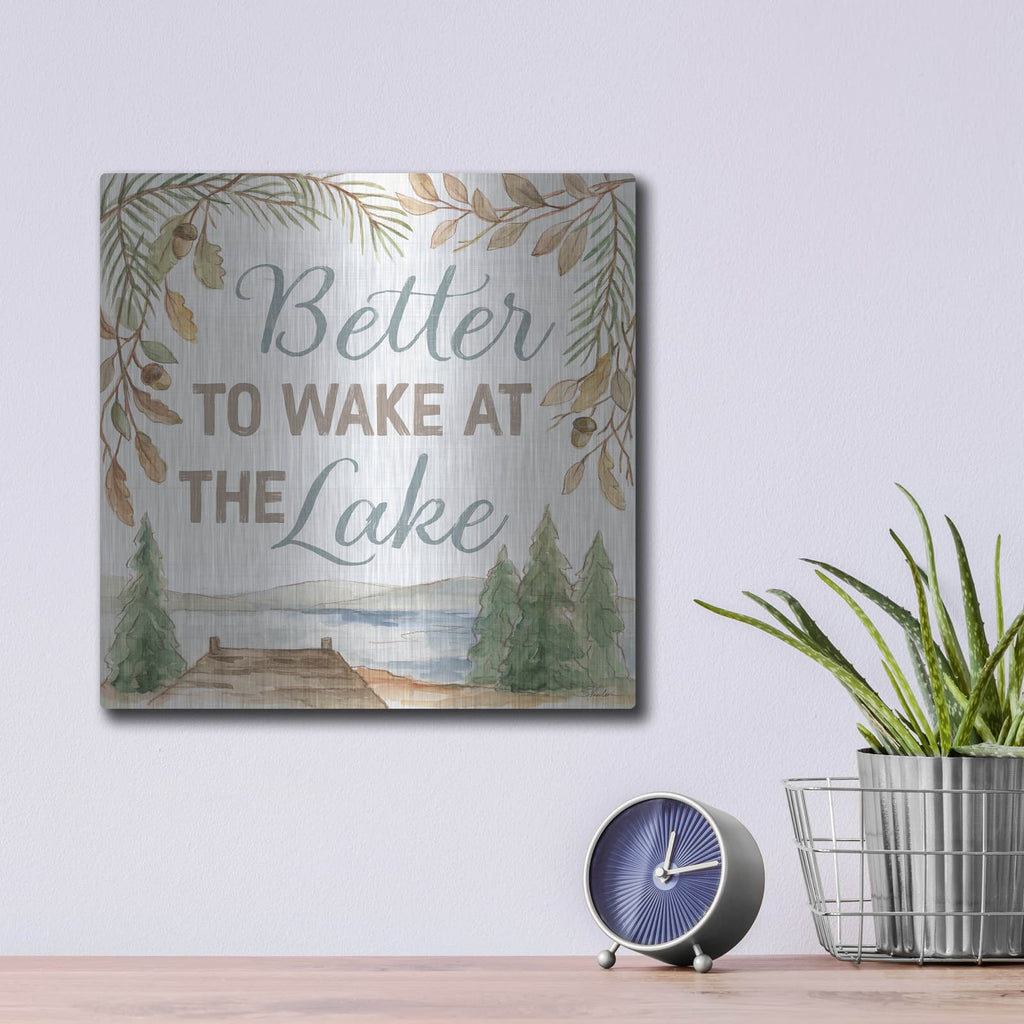 'Rustic Retreat 3' by Silvia Vassileva – Metal Wall Art, 12x12 room view