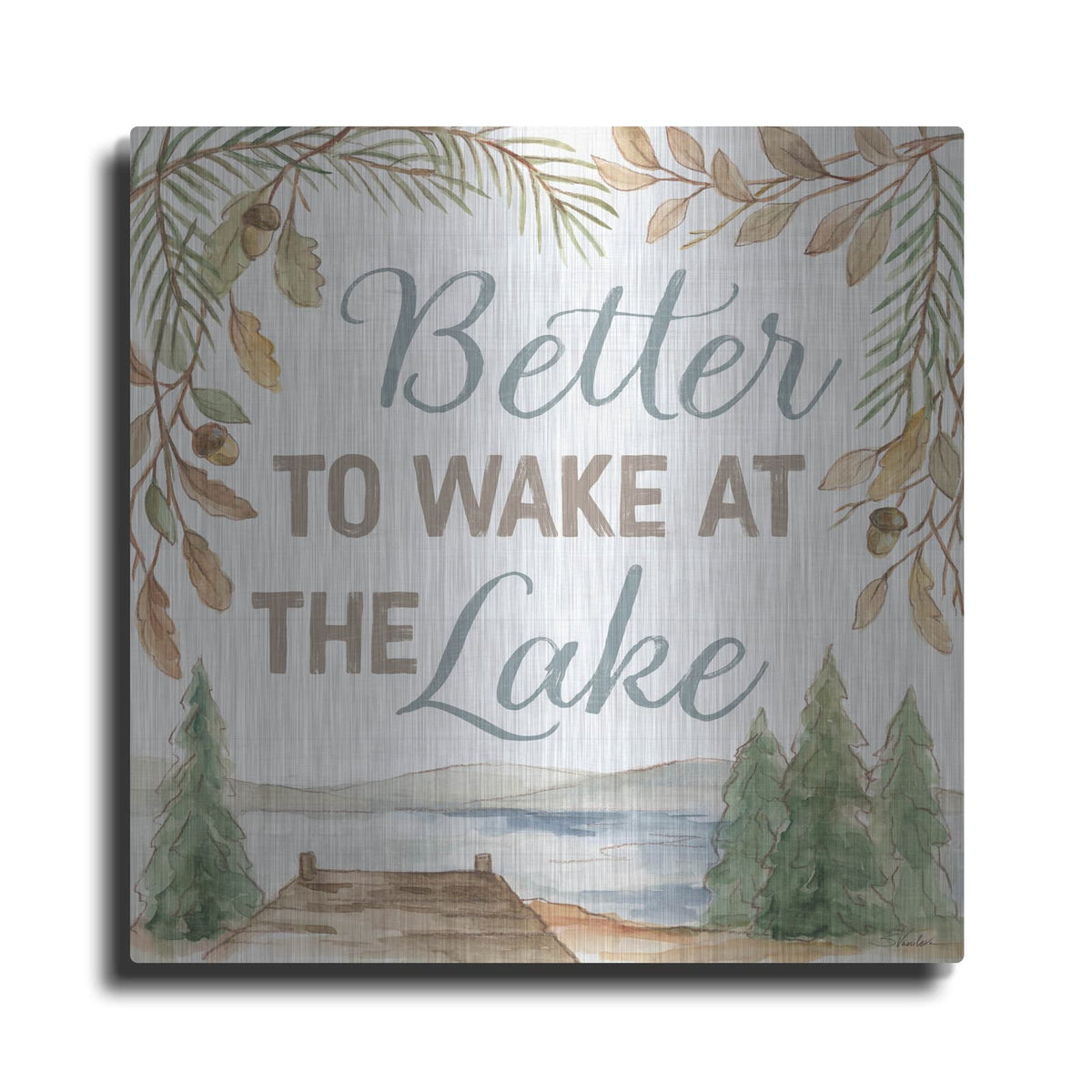 'Rustic Retreat 3' by Silvia Vassileva – Metal Wall Art