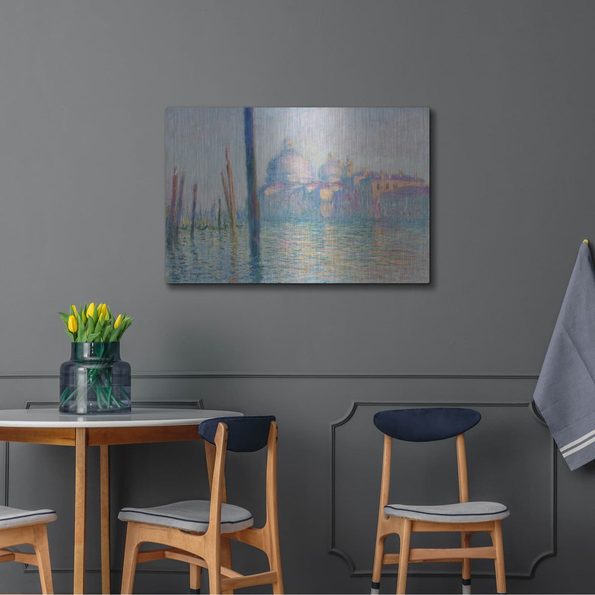 'Le Grand Canal' by Claude Monet – Metal Wall Art, 36x24 room view