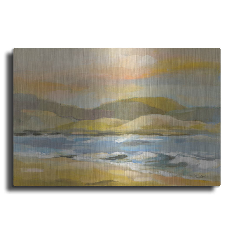 'Sandy Beach' by Silvia Vassileva – Metal Wall Art