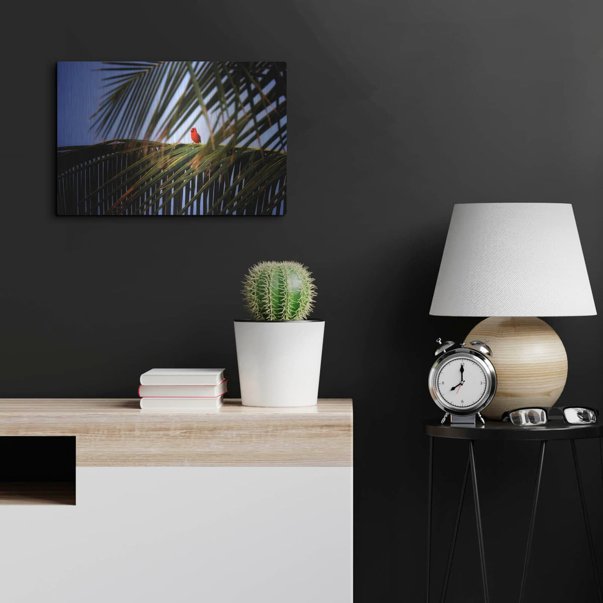 'Cardinal' by Dennis Frates – Metal Wall Art, 24x16 room view