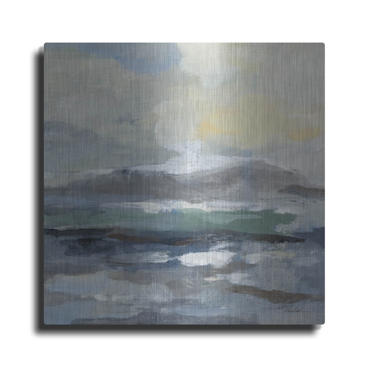 'Silver Lagoon 1' by Silvia Vassileva – Metal Wall Art