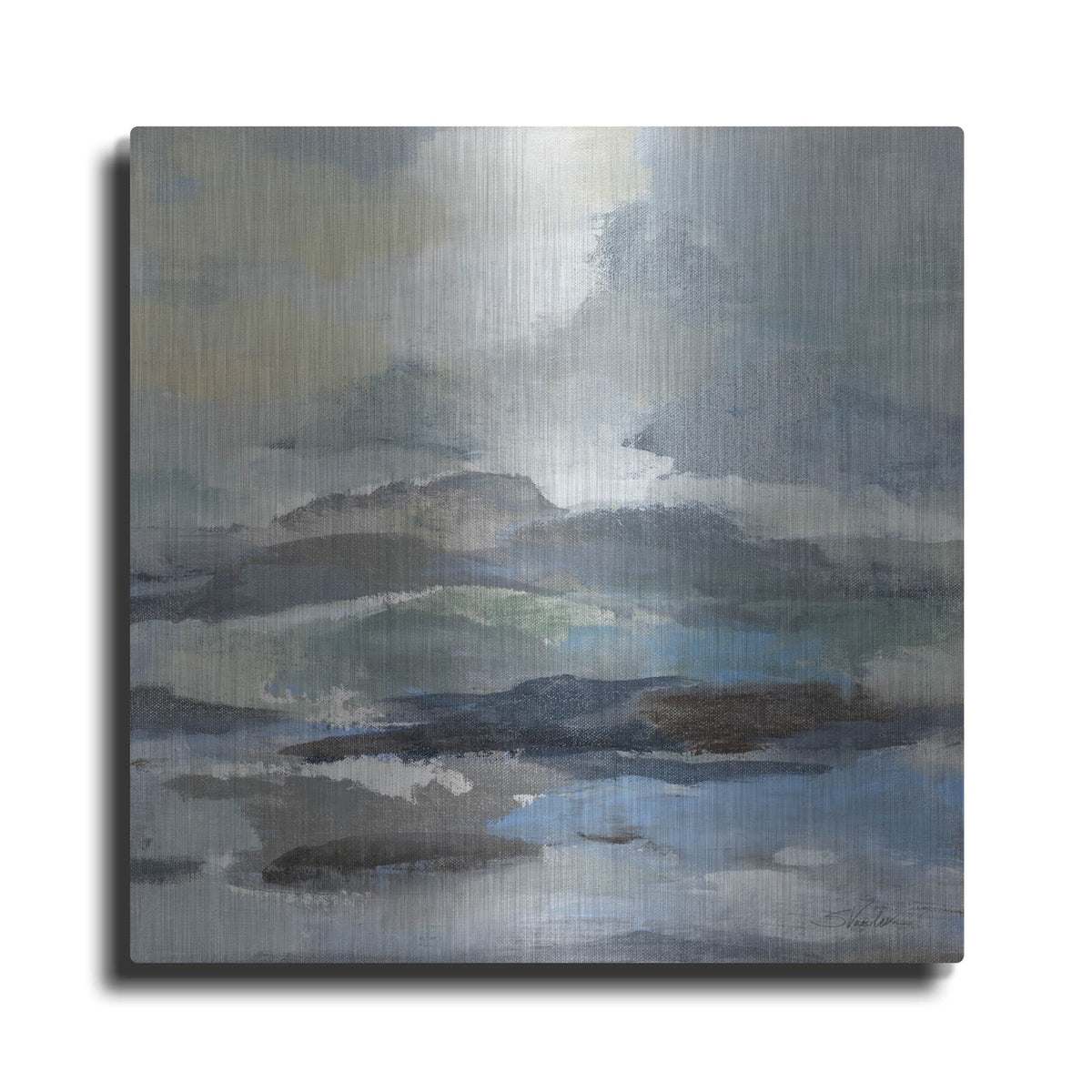 'Silver Lagoon 2' by Silvia Vassileva – Metal Wall Art