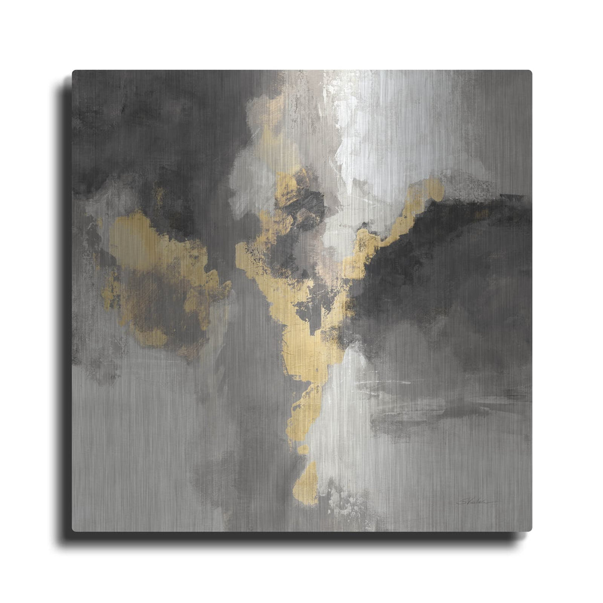 'Sparkle Abstract 1 Bwg' by Silvia Vassileva – Metal Wall Art