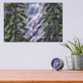 'The Falls' by Dennis Frates – Metal Wall Art, 16x12 room view