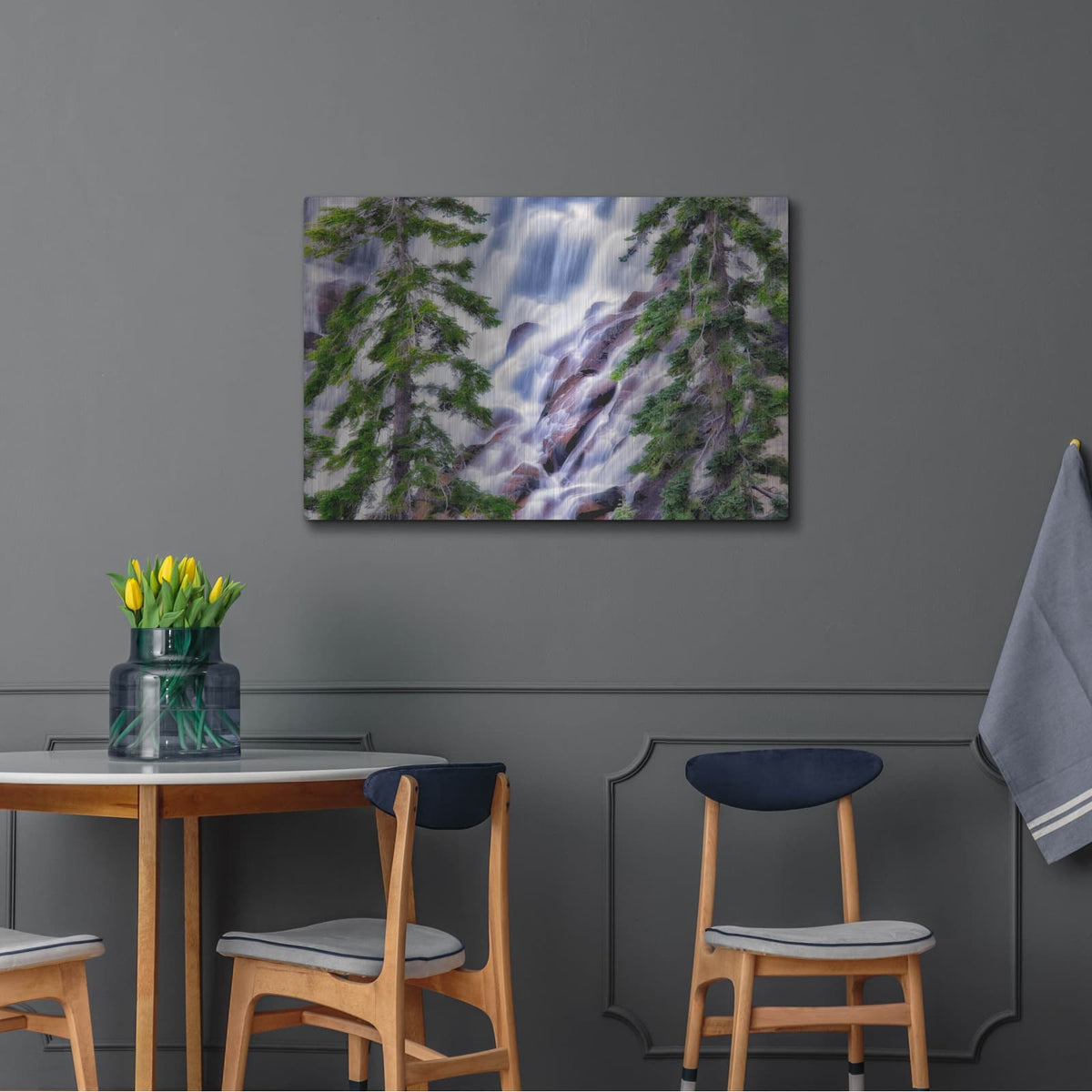 'The Falls' by Dennis Frates – Metal Wall Art, 36x24 room view