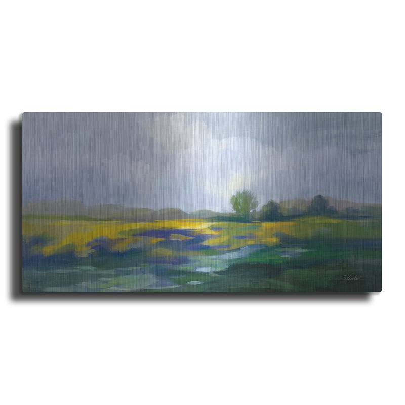 'Spring Green' by Silvia Vassileva – Metal Wall Art