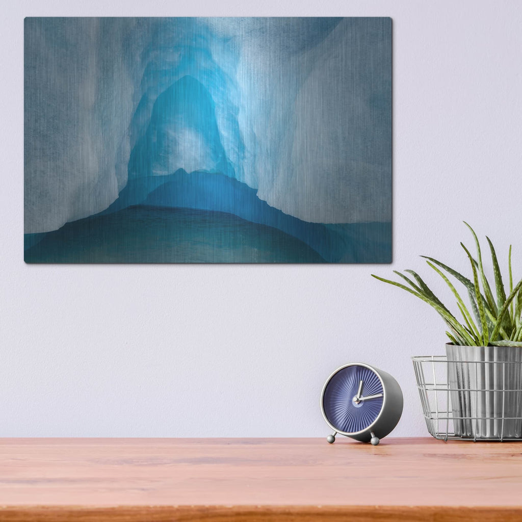'Glacial' by Dennis Frates – Metal Wall Art, 16x12 room view
