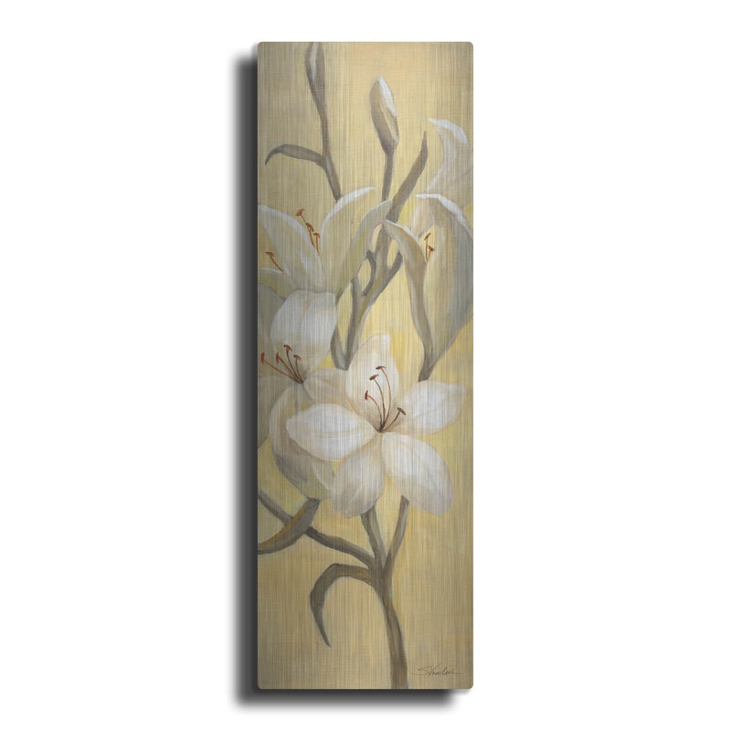 'Subtle Lily 1' by Silvia Vassileva – Metal Wall Art