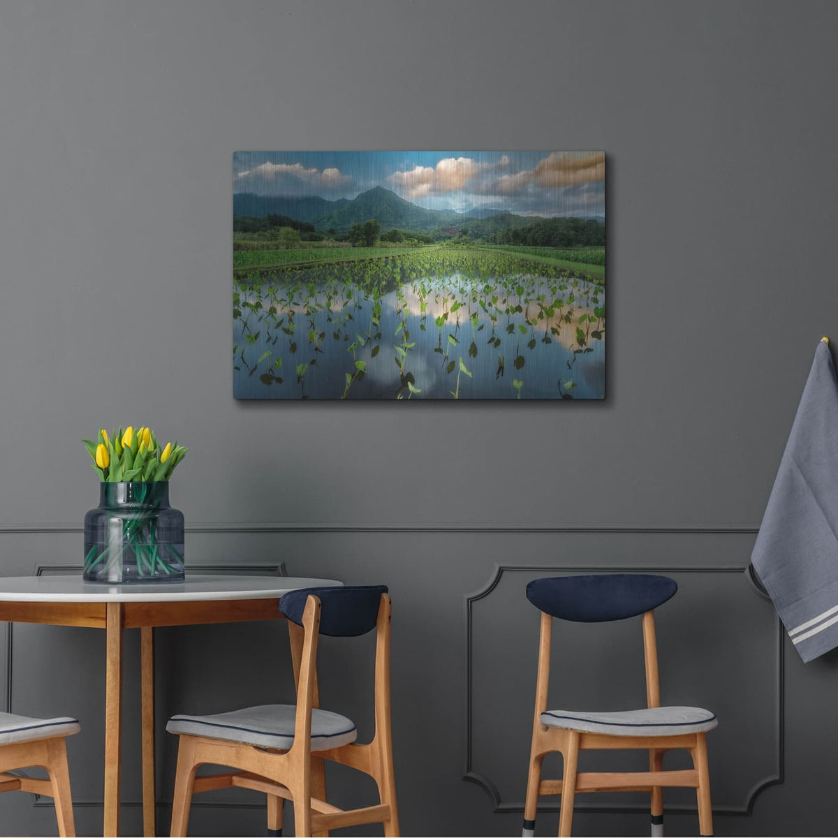 'Emerald Landscape' by Dennis Frates – Metal Wall Art, 36x24 room view