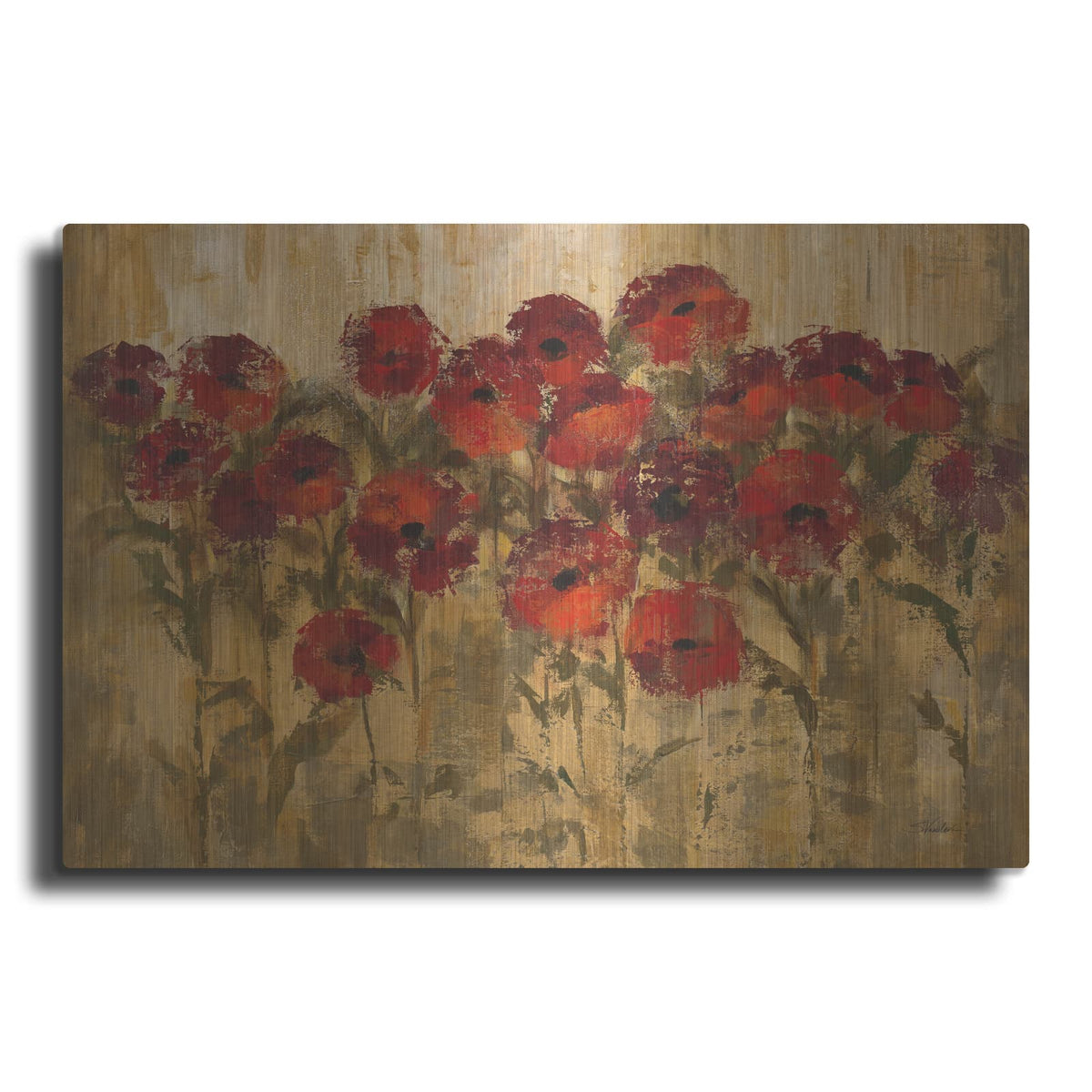 'Sunshine Florals' by Silvia Vassileva – Metal Wall Art