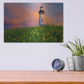 'Lighthouse' by Dennis Frates – Metal Wall Art, 16x12 room view