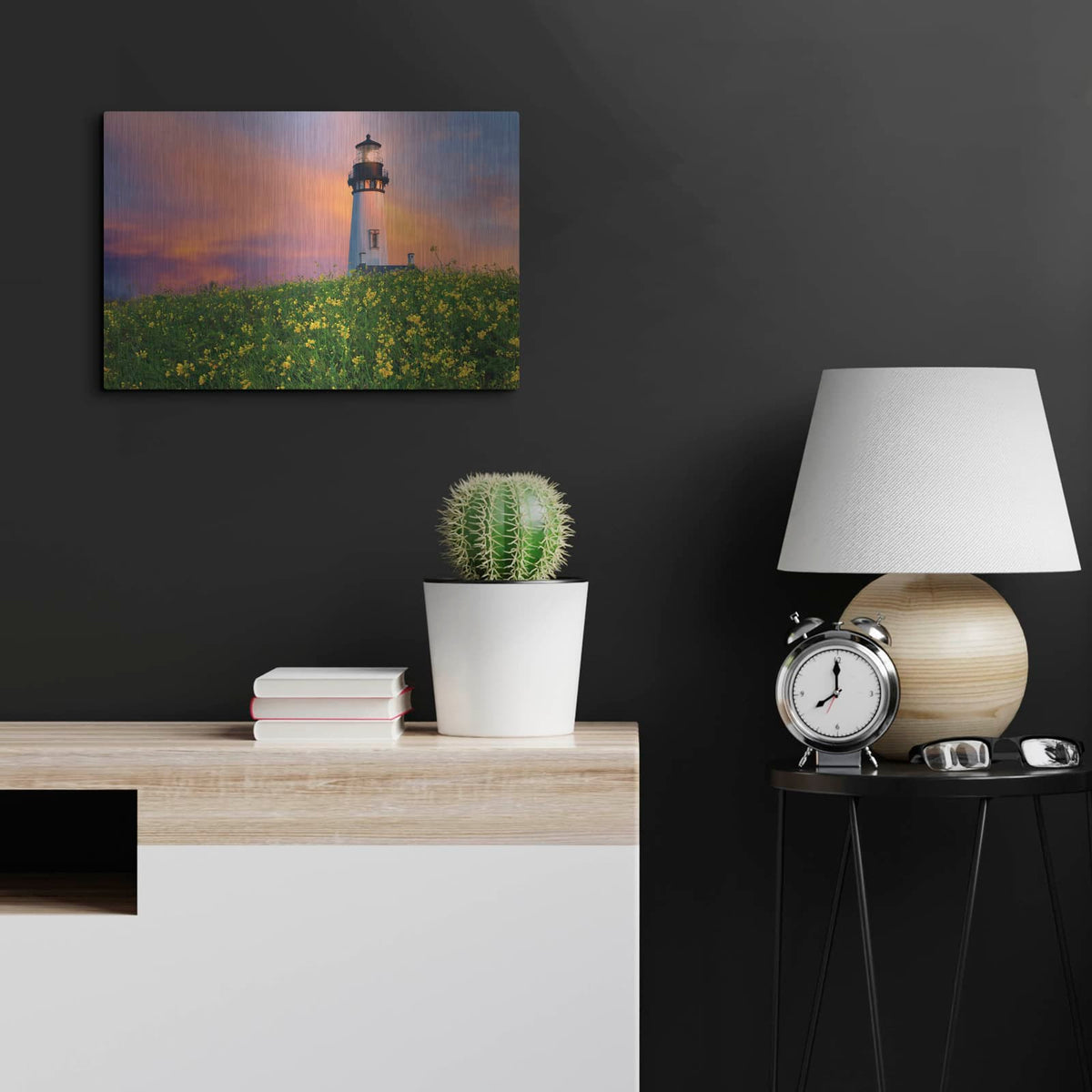 'Lighthouse' by Dennis Frates – Metal Wall Art, 24x16 room view