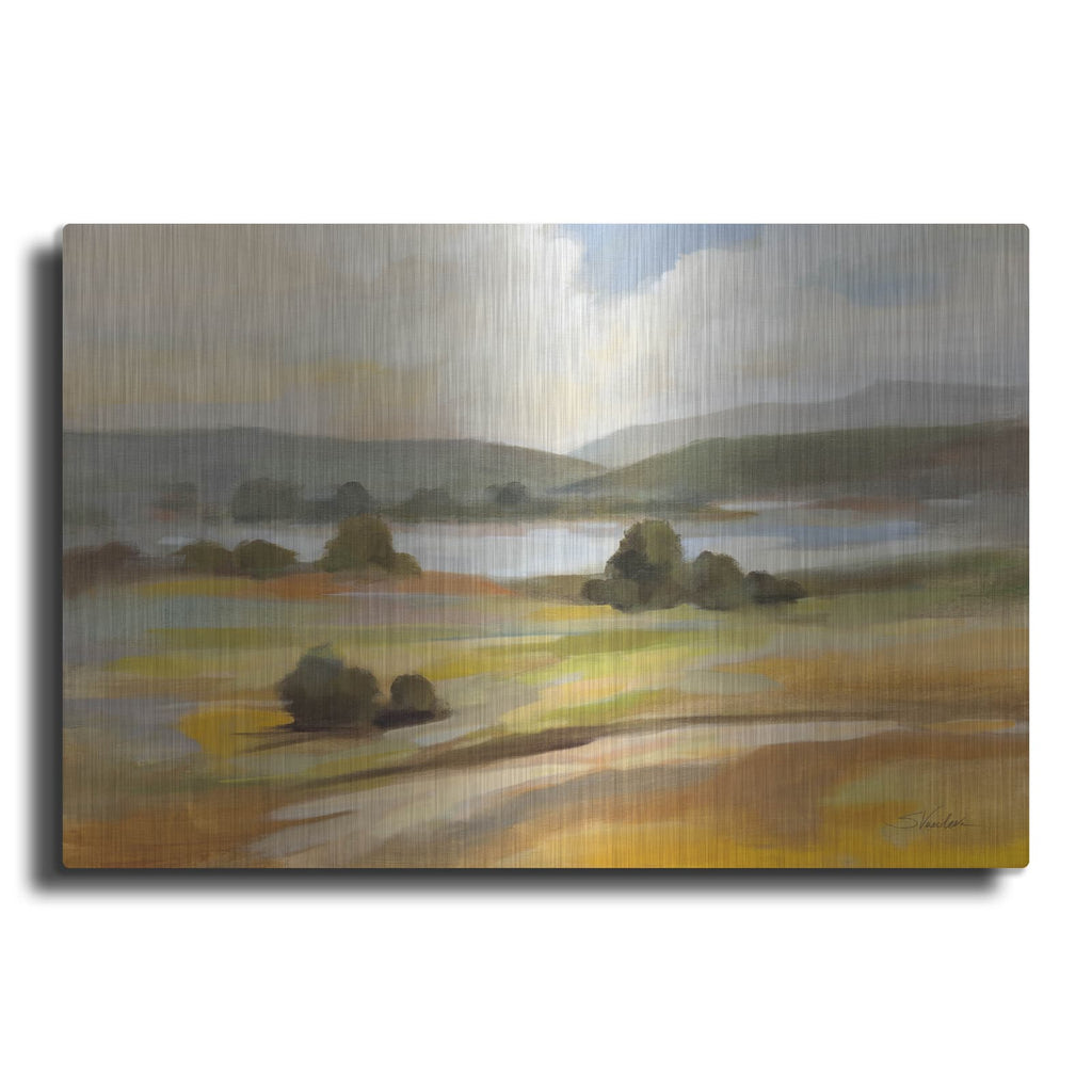 'Tranquil Landscape' by Silvia Vassileva – Metal Wall Art