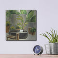 'Tropical Bath 1' by Silvia Vassileva – Metal Wall Art, 12x12 room view