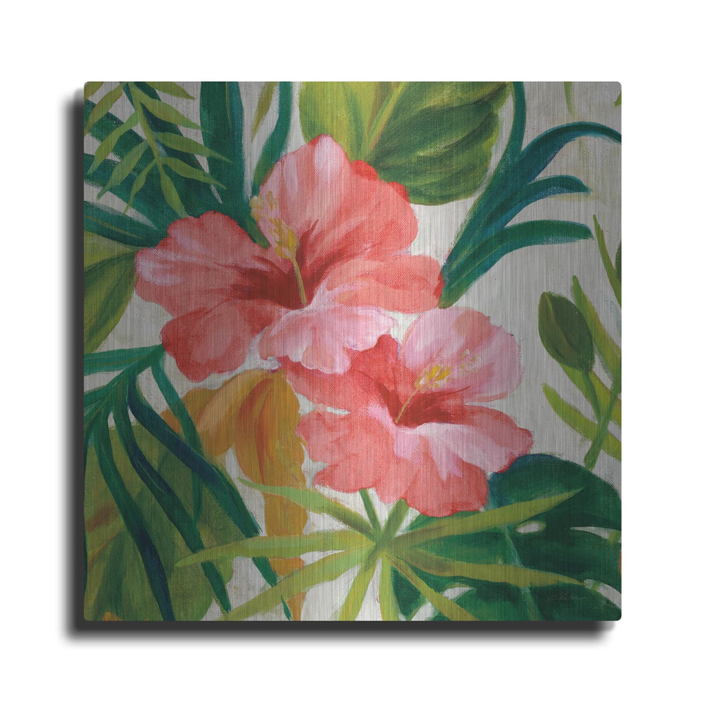'Tropical Jewels 2 V2 Pink C' by Silvia Vassileva – Metal Wall Art