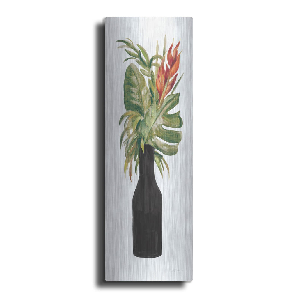 'Tropical Lush 2 On White' by Silvia Vassileva – Metal Wall Art