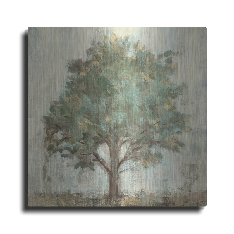 'Verdi Trees 1 Light Green C' by Silvia Vassileva – Metal Wall Art