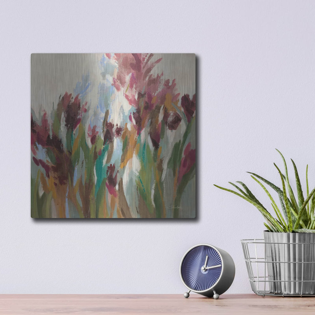 'Vintage Garden' by Silvia Vassileva – Metal Wall Art, 12x12 room view