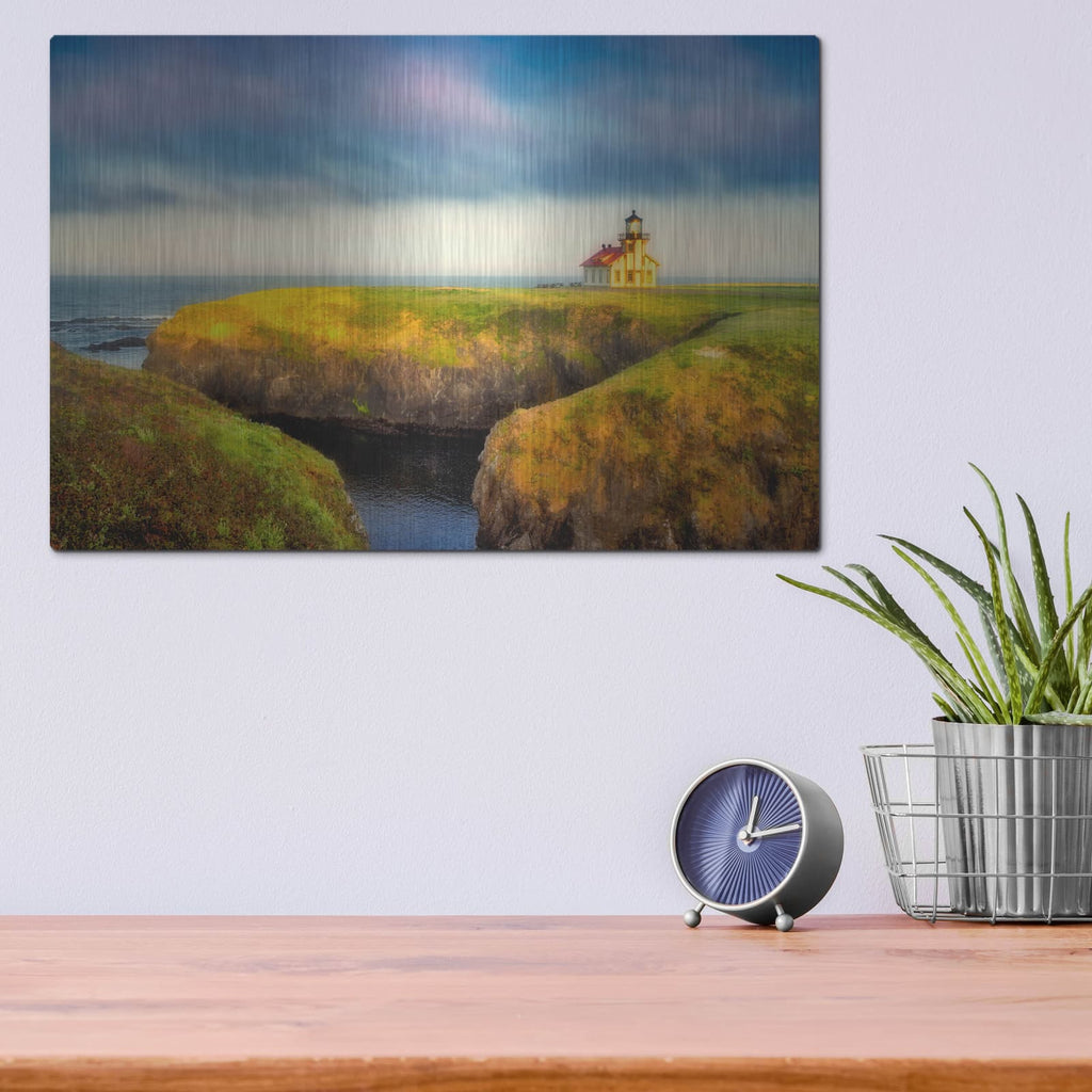 'Coastal' by Dennis Frates – Metal Wall Art, 16x12 room view