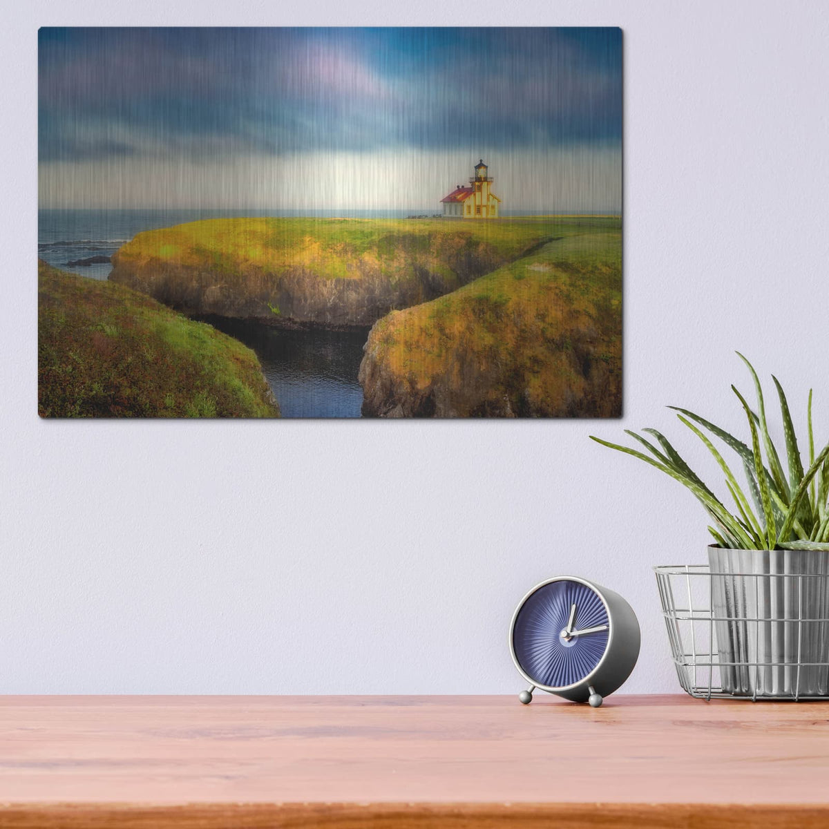'Coastal' by Dennis Frates – Metal Wall Art, 16x12 room view