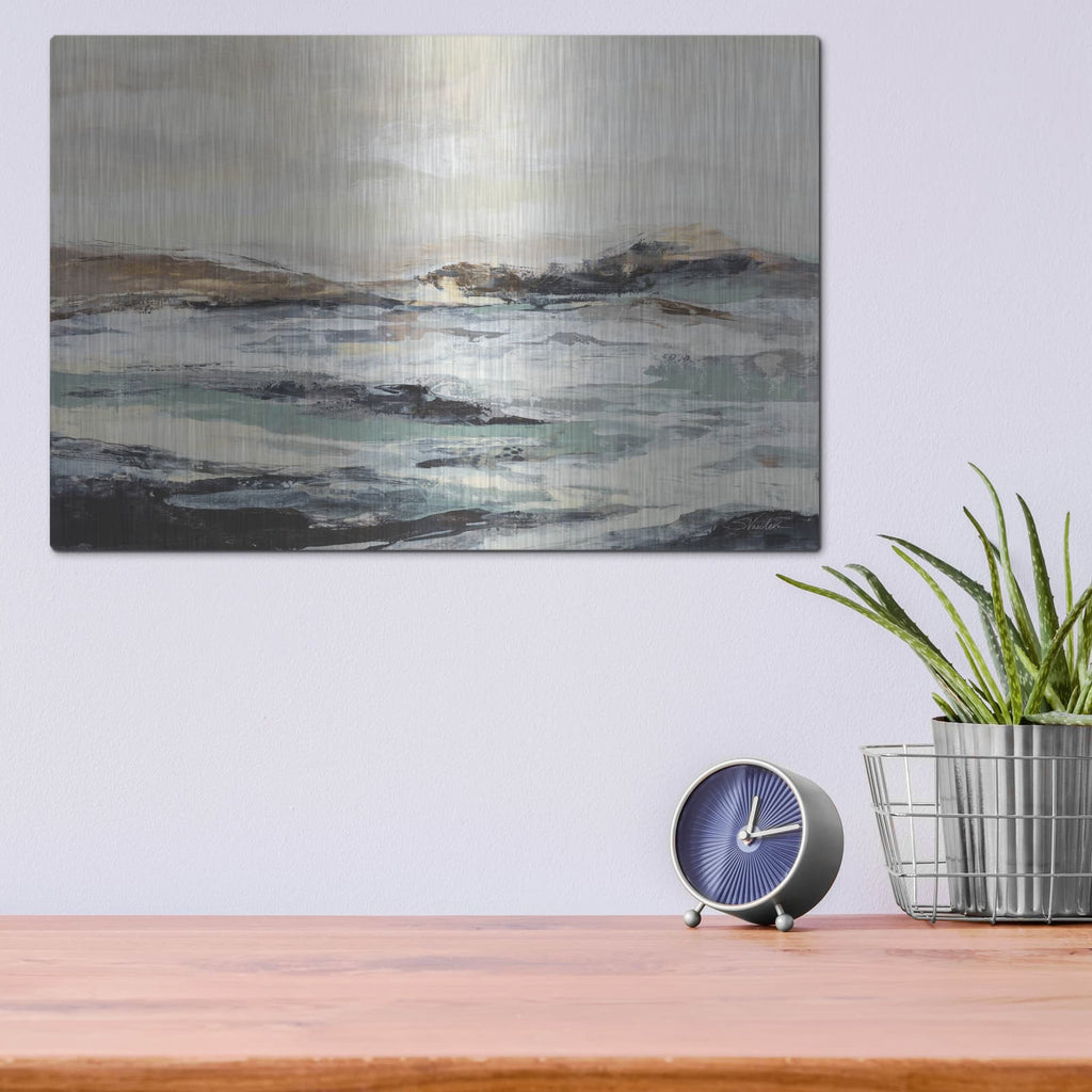 'White River' by Silvia Vassileva – Metal Wall Art, 16x12 room view