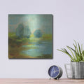 'Windsor Blue Field 1' by Silvia Vassileva – Metal Wall Art, 12x12 room view