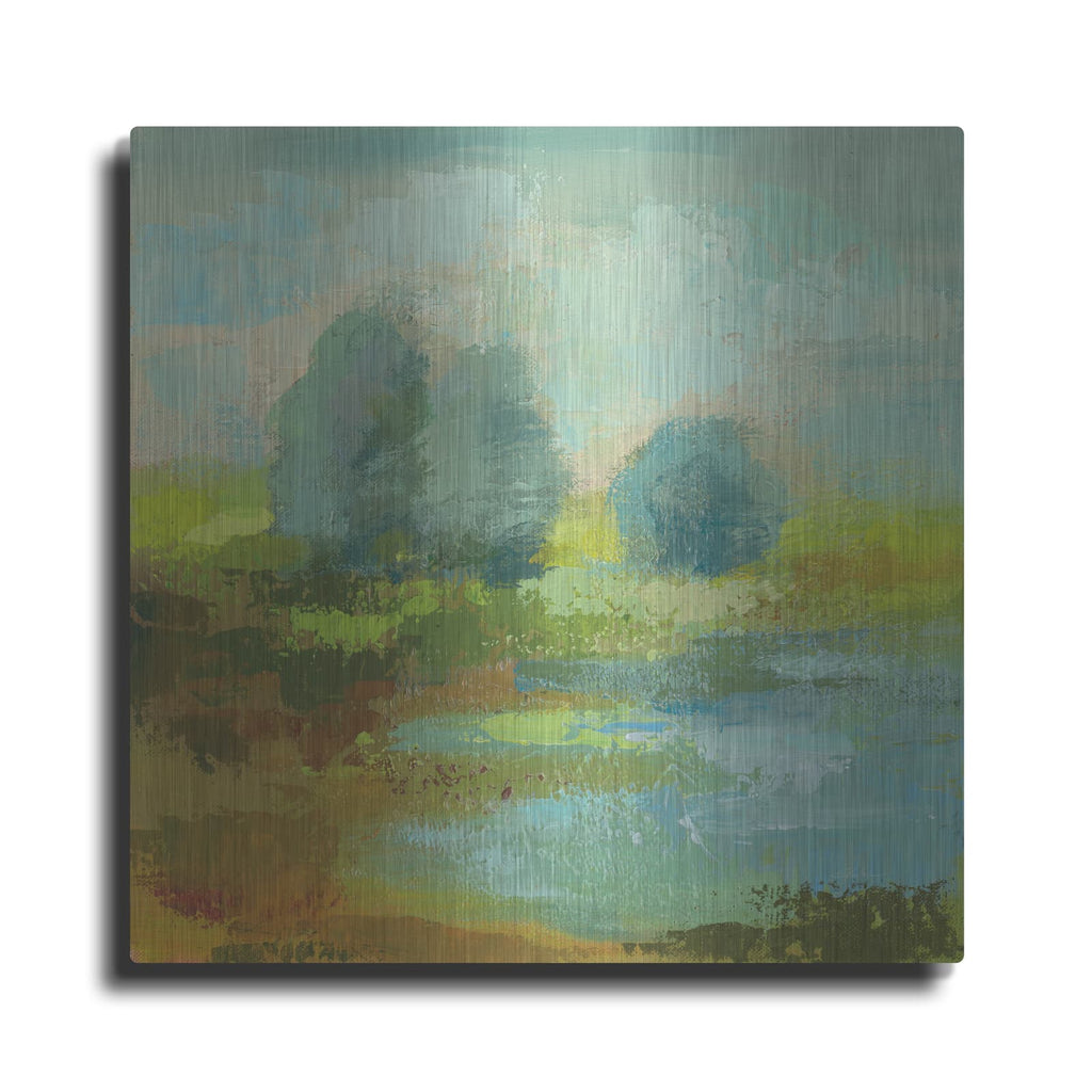 'Windsor Blue Field 1' by Silvia Vassileva – Metal Wall Art