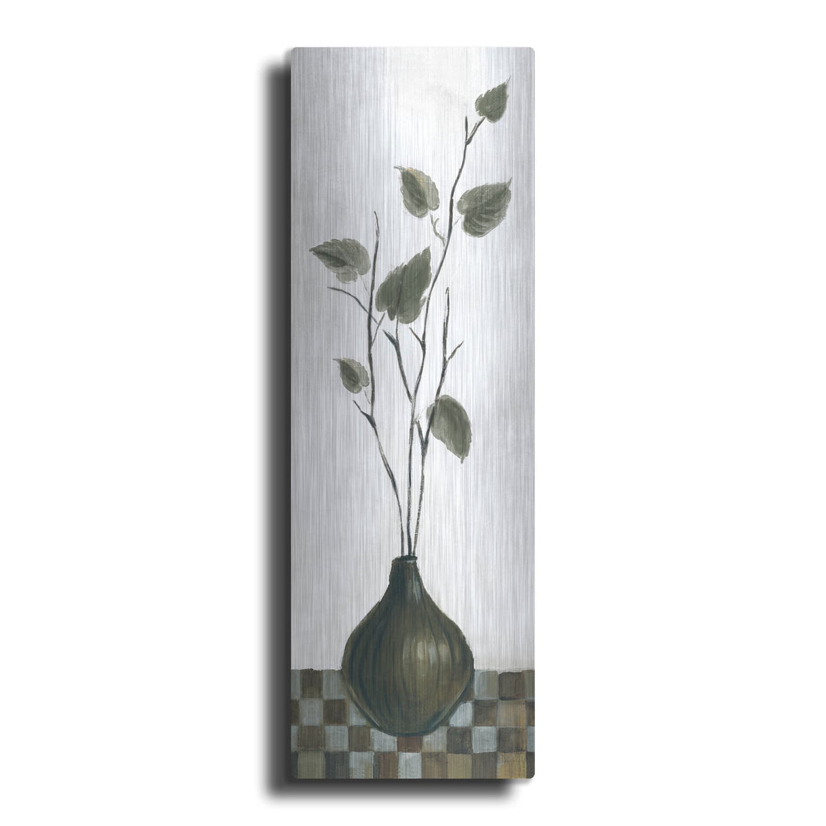 'Zen Panel 4 On White' by Silvia Vassileva – Metal Wall Art