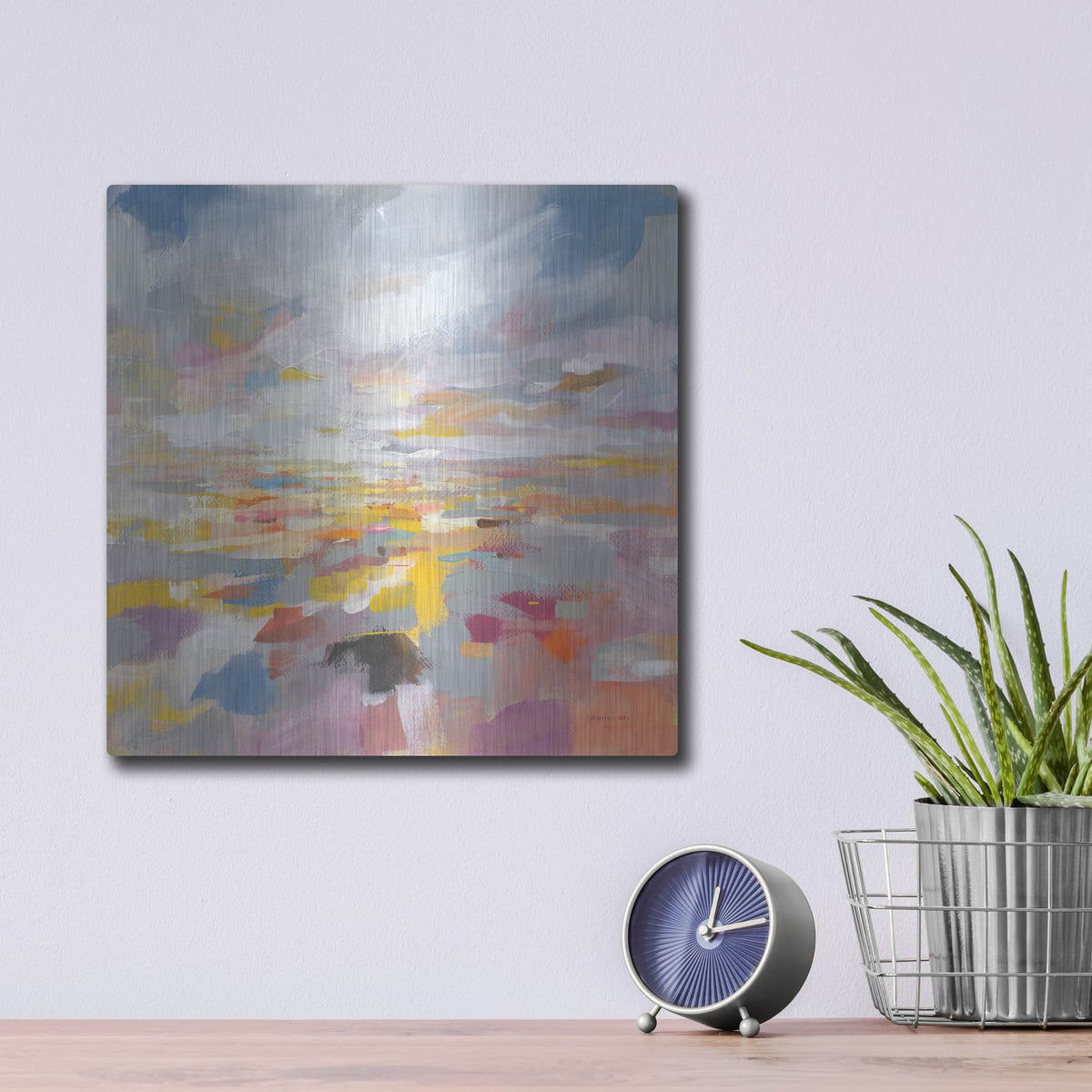 'A Colorful Land' by Danhui Nai – Metal Wall Art, 12x12 room view