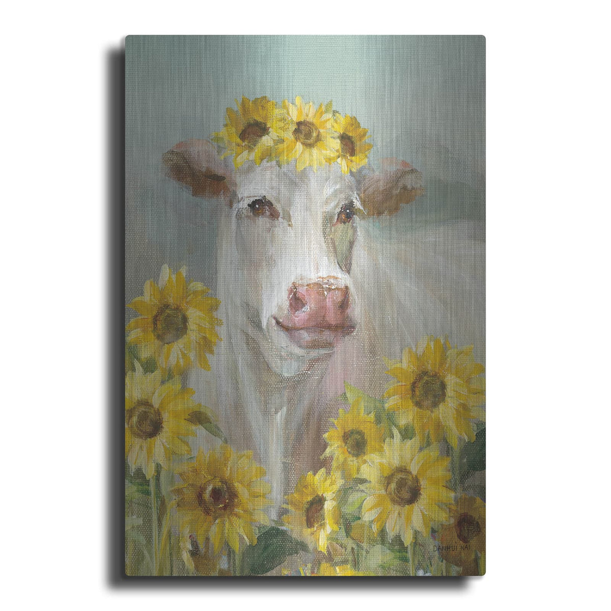 'A Cow In A Crown 2' by Danhui Nai – Metal Wall Art
