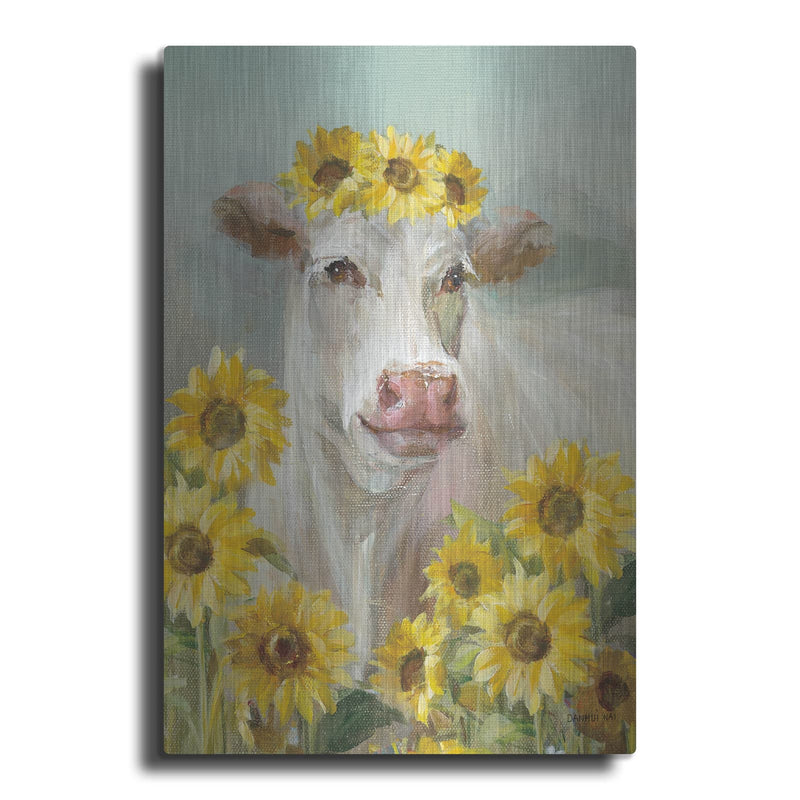 'A Cow In A Crown 2' by Danhui Nai – Metal Wall Art