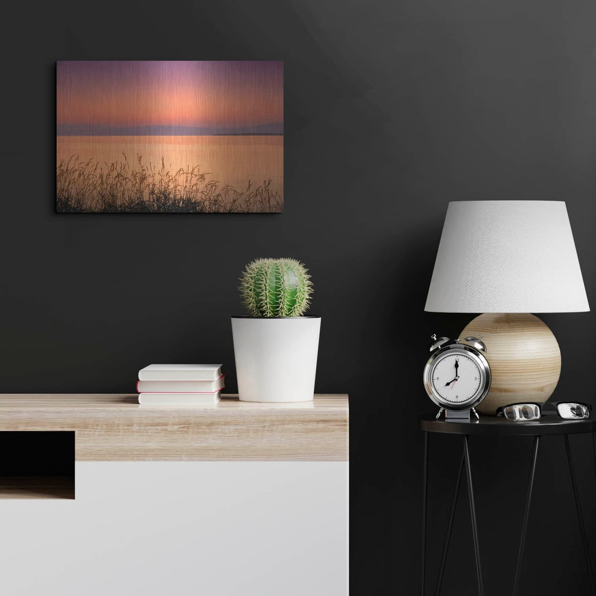 'Golden Hour' by Dennis Frates – Metal Wall Art, 24x16 room view