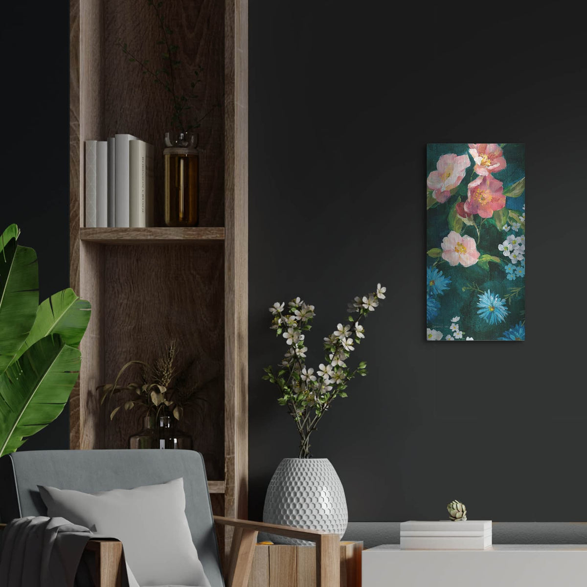 'Abbey Garden 2 C' by Danhui Nai – Metal Wall Art, 12x24 room view
