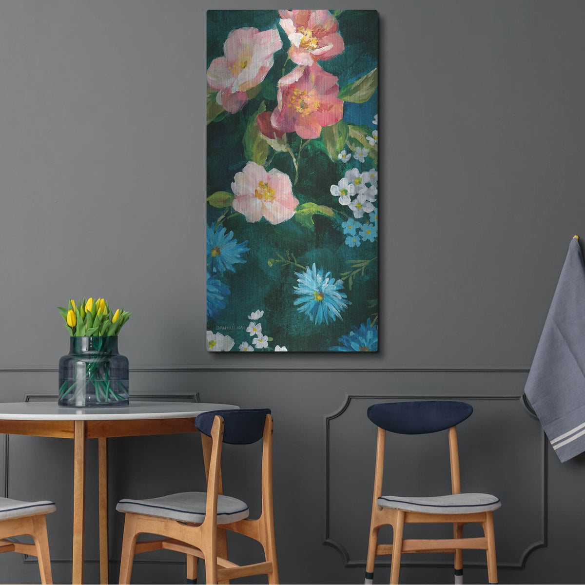 'Abbey Garden 2 C' by Danhui Nai – Metal Wall Art, 24x48 room view