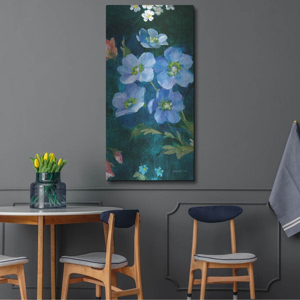 'Abbey Garden 3 C' by Danhui Nai – Metal Wall Art, 24x48 room view