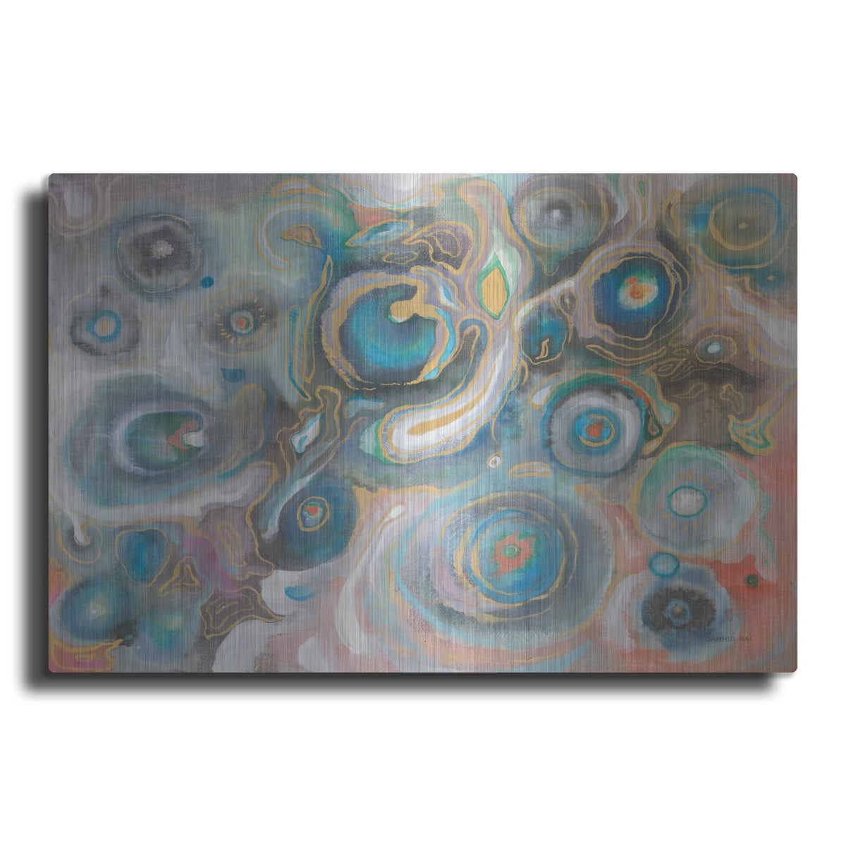 'Abstract Stones' by Danhui Nai – Metal Wall Art